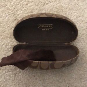 Coach eye glass case